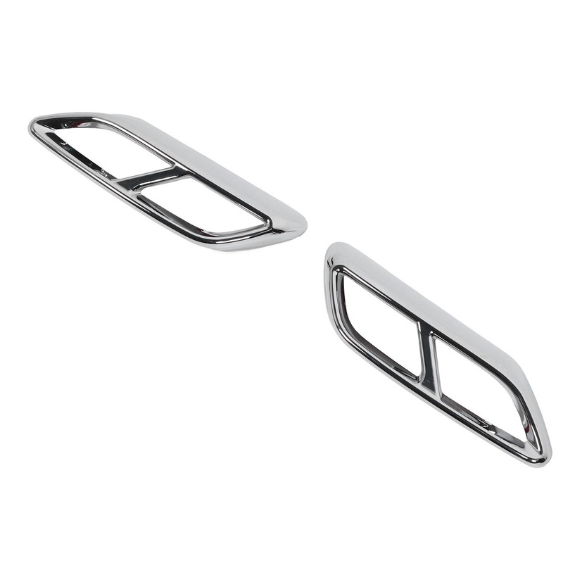2PCS Exhaust Muffler Tail Pipe Cover Left Right Decorative Tail