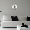 CHGCRAFT Realistic Cat Wall Clock 12 Inch Battery Operated Wall