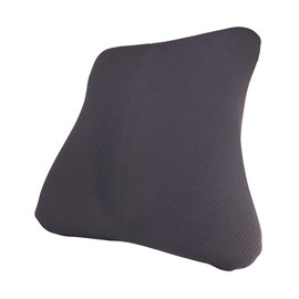 Miyoshi ORG-TKC01/GY Memory Foam Lumbar Cushion, Black, Soft Cushion and Hard Case Reduces Lower Back Burden, Storage Case Included, Compact Storage, Telework, Work from Home, Travel, Long Distance Travel, Airplanes, Cars