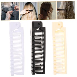 TOVINANNA 3pcs Portable Folding Combs Compact Detangling Hair Brushes for Hair Types Includes and Combs