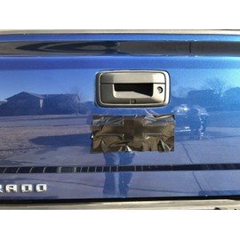 LZLRUN Matte Black Bowtie Logo Wrap Kit Cut-Your-Own Emblem Overlay DIY Decals for Chevy Include Installation Tool Set 4PCS