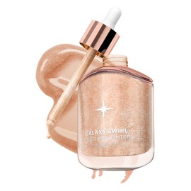 Erinde Body Highlighter Oil - Champagne, Liquid Makeup Highlighter, Glitter Body Luminizer, Cream Body Glitter Highlighter, Body Glow Shimmer Makeup for Face Body Leg - 25 ml