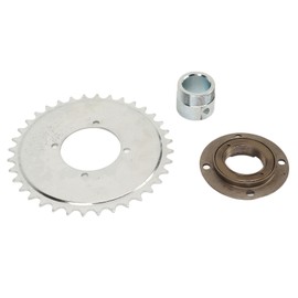 410 Sprocket Toothless Flywheel Kit with Silver Adapter Steel Light Weight Durable DIY Upgrade Accessory for Scooter Motorcycle