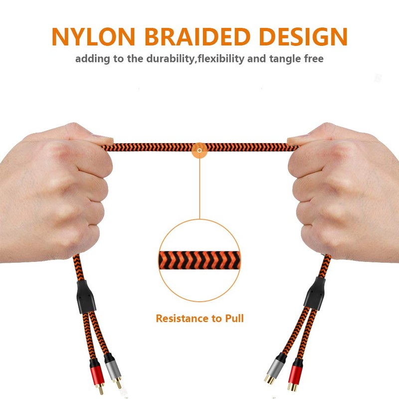 Cable de RCA 4M, LiuTian 2 RCA Machos a 2