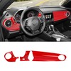 RAZPOY for Camaro Center Console Panel Trim, 3PCS Dashboard Panel