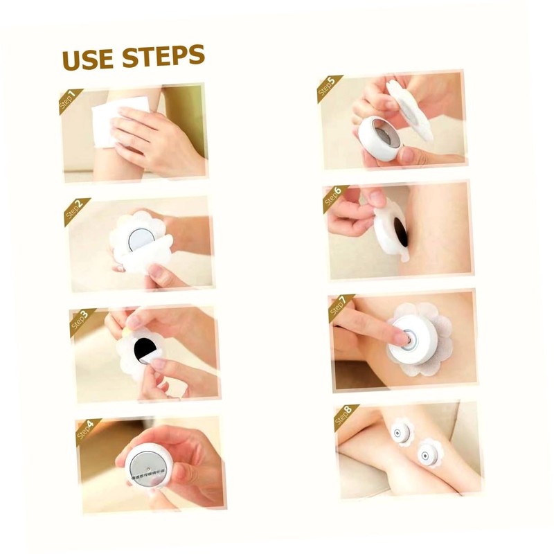 Outanaya 10pcs Moxibustion Blank Patches Stickers Portable Fixators Portable Moxibustion