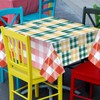 3PCS Gingham Checkered Tablecloth Camp Bachelorette Party Supplies Checkered Rectangle