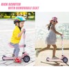 2 in 1 Kick Scooter with Removable Seat, 3 LED