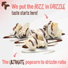 Sweet Chaos Black and White Drizzled Popcorn | Naturally Flavored
