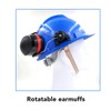 Hard Hat Earmuffs Noise Blocking Hearing Protection Adjustable Helmet Ear