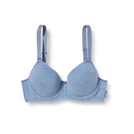 Noppies Maternity Women's Cotton Comfort Nursing Bra Padded, Light Blue melange-P972, B85