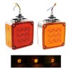 Par Plafon 24 Led Direccional Cuadrada Gel Estrobo 12-24v