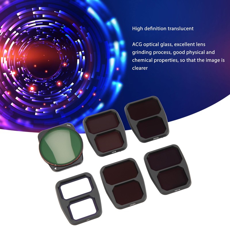 Drone Filter Kit ND8 ND16 ND32 ND64 UV CPL Multi