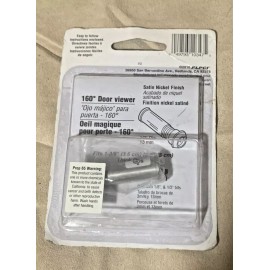 Defender Security Entry 1/2" Bore Solid Brass 160 Degree Door Viewer U-10347