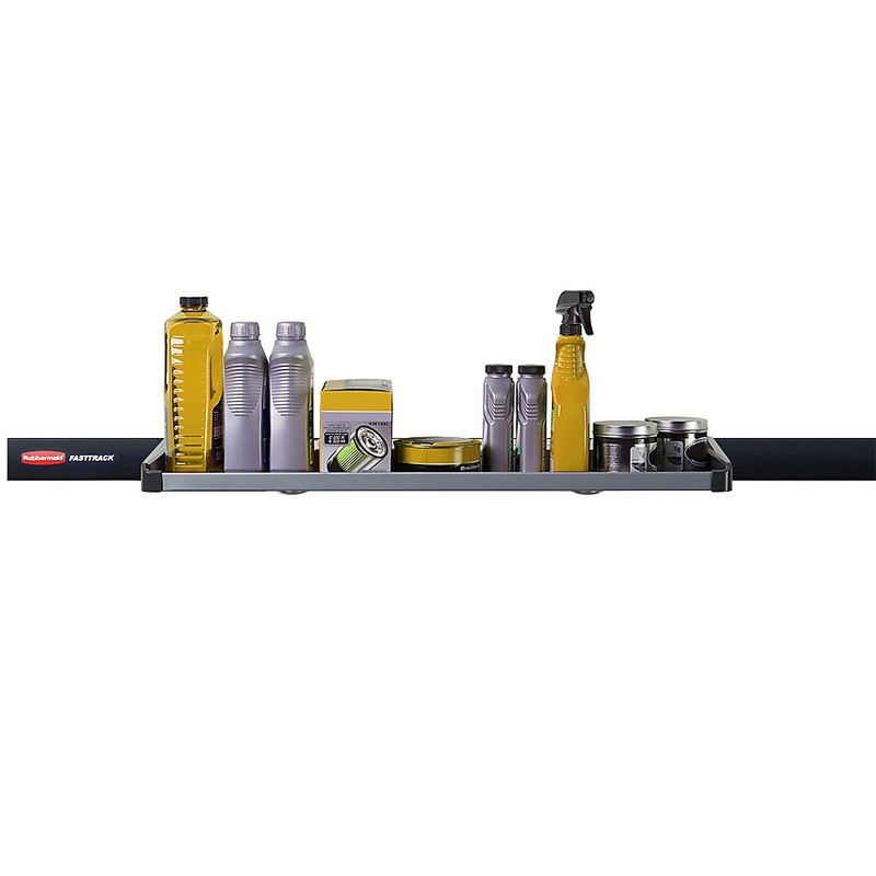 Rubbermaid FastTrack Rail Large Shelf Organization System, Holds up to