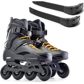 Yerleomit Pack of 2 Universal Inline Skate Shoes Strap with Buckle Screws, Replacement Inline Roller Skates Shoes Roller Skates Energy Strap Skating Shoes Energy Strap Energy Medium Skates