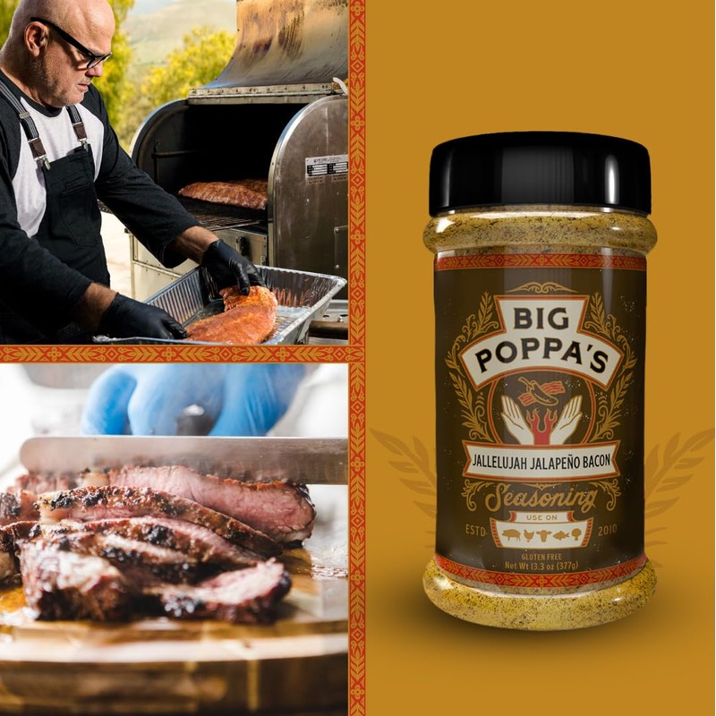 Big Poppa’s Jallelujah Jalapeno Bacon Seasoning - Gluten-Free Sweet &