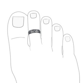 Celtic Knot Mid Finger Ring 925 Silver Adjustable Toe Rings