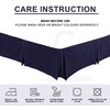 Sapphire Collection PLAIN DYED POLY COTTON PLEATED PLATFORM BASE VALANCE