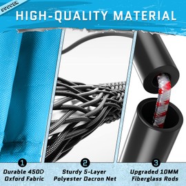 KTRIO 6x4 ft Soccer Goal for Backyard, Portable Soccer Net, Large Foldable Soccer Goals with Carry Bag for Kids Youth Teens Sports