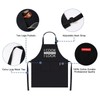 APRONPANDA Cotton Aprons for Women Men, Funny Kitchen Cooking Aprons