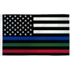 2x3 USA THIN BLUE RED GREEN LINE FLAG Police -