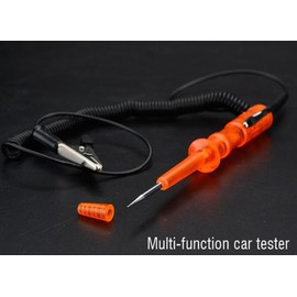 Edward Tools Pro Auto Circuit Tester Probe - LED Bulb 6V / 12V / 24V Test Light with Two Spare Replacement LEDs - 140” Extendable Spring Probe Wire - Auto,Car, Truck - Test Headlights, Blinker