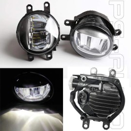 PS-AUTO Fit 2010-2012 Toyota Prius 6000k Built-in LED Fog Light Kit W/Wiring Replacement
