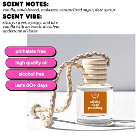 Scented Car Freshener Diffusers Air Fresheners (SELECT YOUR SCENTS):_Sticky Date Pudding