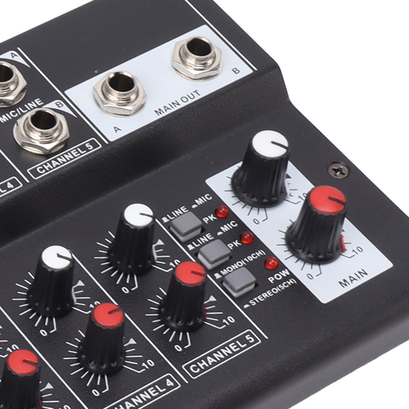 MIX5210 Sound Mixer Digital Mixer 10 Channel Compact Studio Mixer