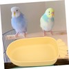 Hohopeti Parrot Bathing Basin Lightweight Bird Cage Bathtub for Small