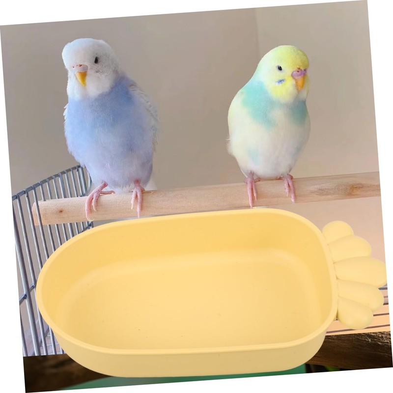 Hohopeti Parrot Bathing Basin Lightweight Bird Cage Bathtub for Small