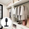 INCREWAY 4 Pcs Black Zinc Alloy Oval Closet Rod Ceiling