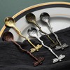 Gold Retro Dragonfly Coffee Spoon Teaspoon Stainless Steel Tableware Creative