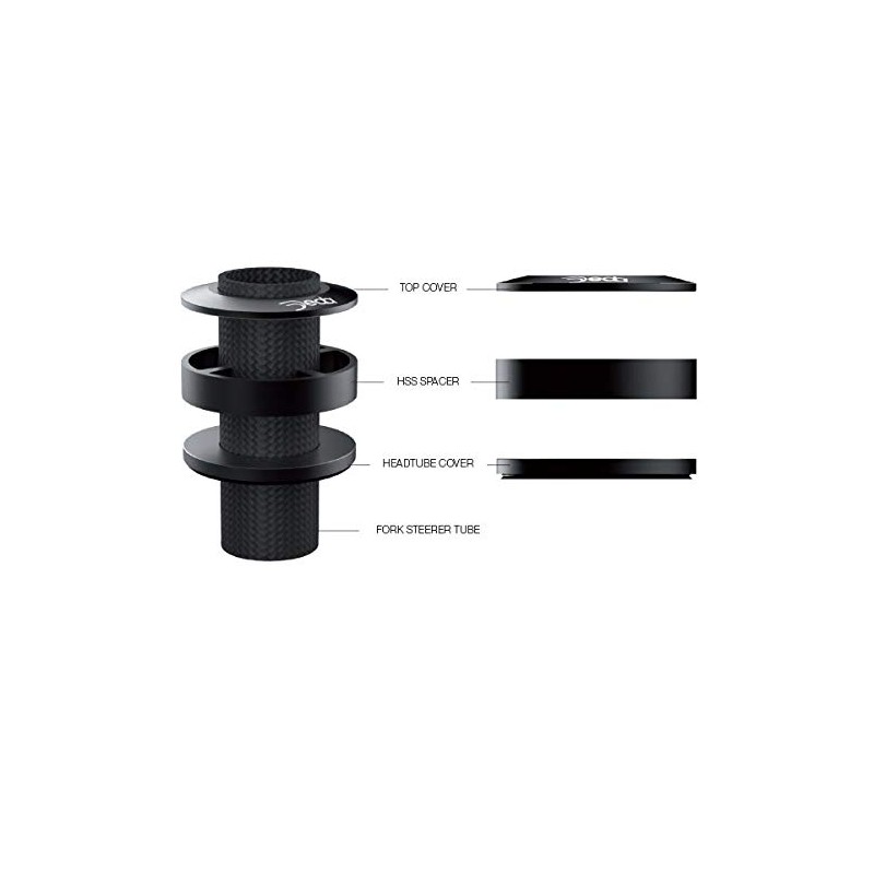 Deda Elementi 305390450 S.Steering Headset Conic 1.1/8 "1 Unisex-Adult, Taille