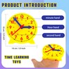 Octaday 28 Pcs Teaching Clock Kit 4 inch to Tell
