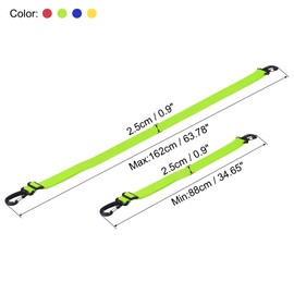 PATIKIL Ski Boot Carrier Strap, 4 Pack Snowboard Boots Carrying Strap Adjustable Shoulder Sling for Ski Boots, Ice Skates, Yellow, Light Green, Blue, Red