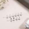 HAIAISO 5 Pairs G23 Titanium Earrings Studs for Women Hypoallergenic