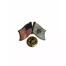 USA American U.S. Coast Guard Friendship Flag Bike Motorcycle Hat Cap lapel Pin