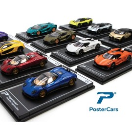 PosterCars 1:64 Scale McLaren P1 Volcano Yellow Hypercar League Collection No.3