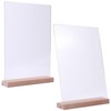 Lebonarier Acrylic Sign Holder, T Shape, L Shape, Dual Use,