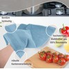 Lashuma Linz Kitchen Towels, Doves, Blue, Set of 4, Terry