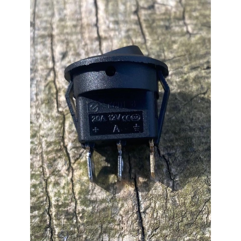 Dolphin Automotive Illuminated LED Round 3 Pin P Rocker ON/OFF