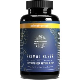 Primal Harvest Sleep Support Supplement, 60 60 Count (Pack of 1)