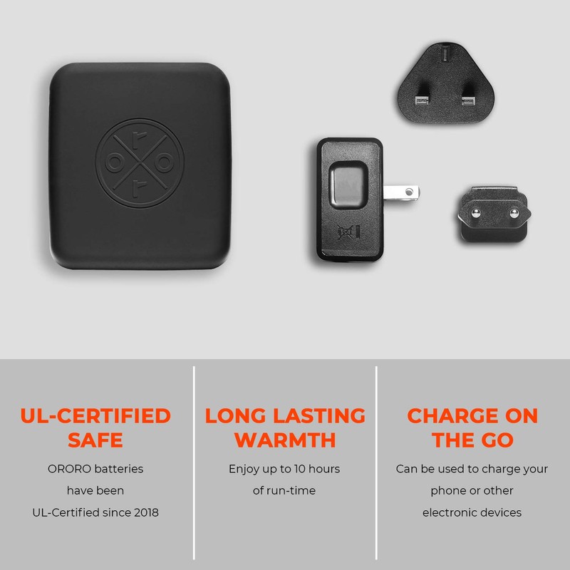 ORORO 2021 Men's Heated Fleece Jacket Full Zip with Battery