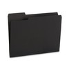 100 Blue Summit Supplies Black File Folders, Letter Size, 1/3