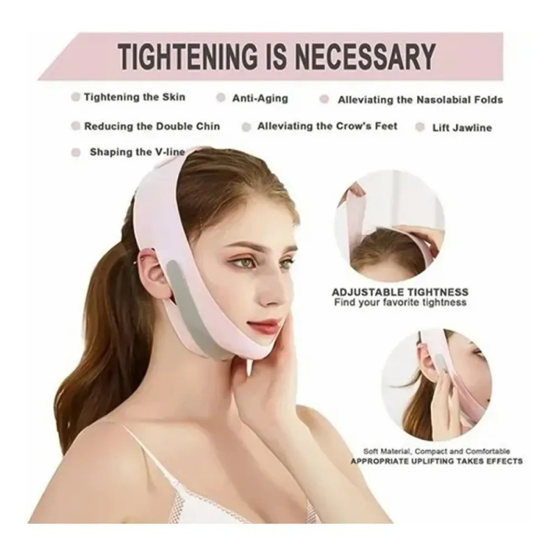 Faja Mentonera Reduce Papada Correa Adelgazante Facial Antia