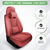 GEEYONTEK Car Seat Cover Front Set, Front and Rear 2