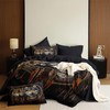 CCoutueChen Dreamcather Wolf Comforter Set King,Rustic Style Soft Bedding Set