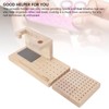 Wooden Nail Drill Stand Organizer with 81 Holes Drill Bits